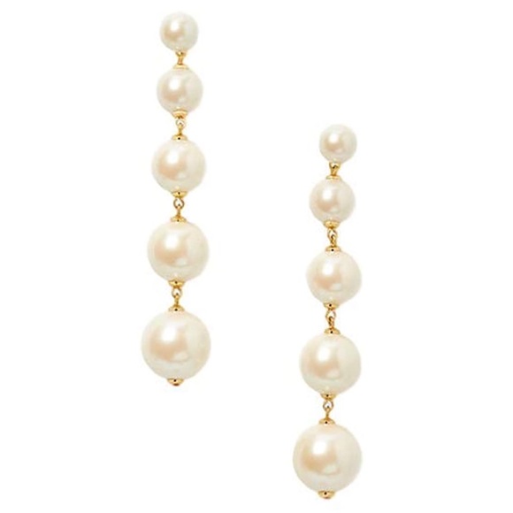 kate spade Jewelry - KATE SPADE • Golden Girls In Pearls Earrings